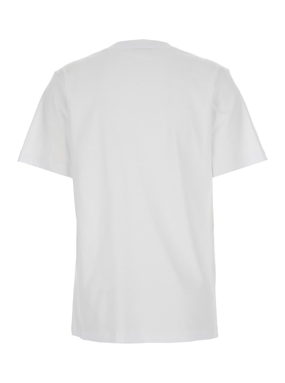 Marni Women White Crewneck T-Shirt With Logo Patch On The Front In Cotton Woman - 2
