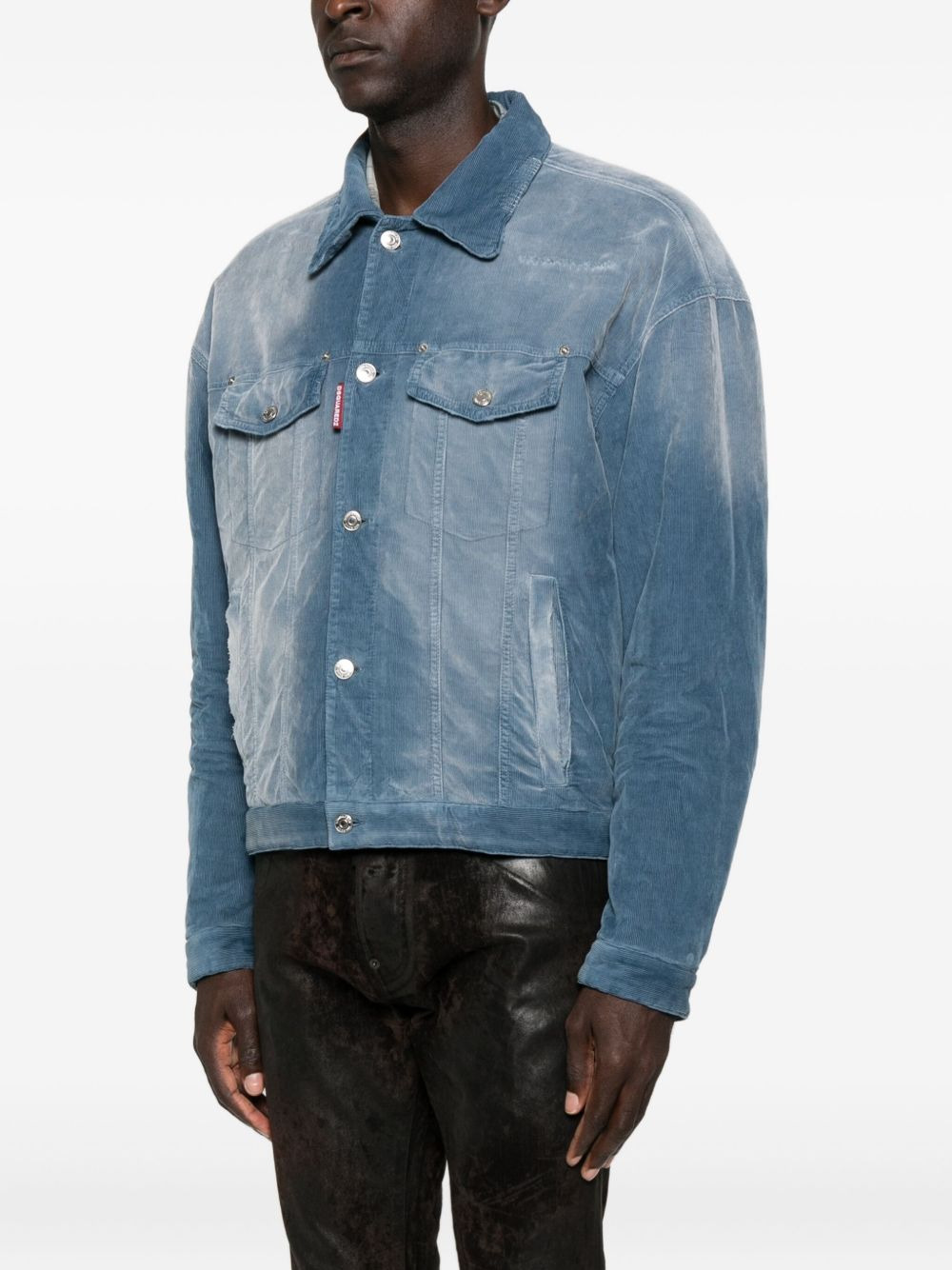 corduroy button jacket - 3