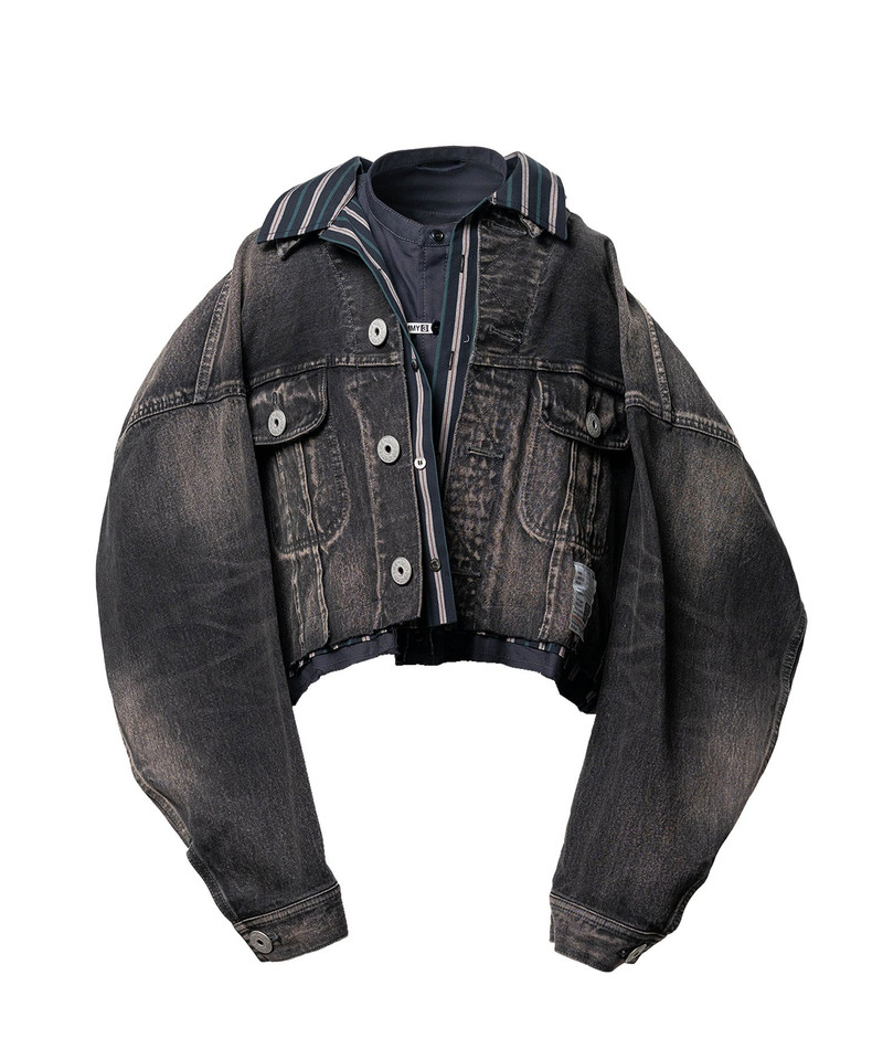Triple Layered Denim Jacket 12