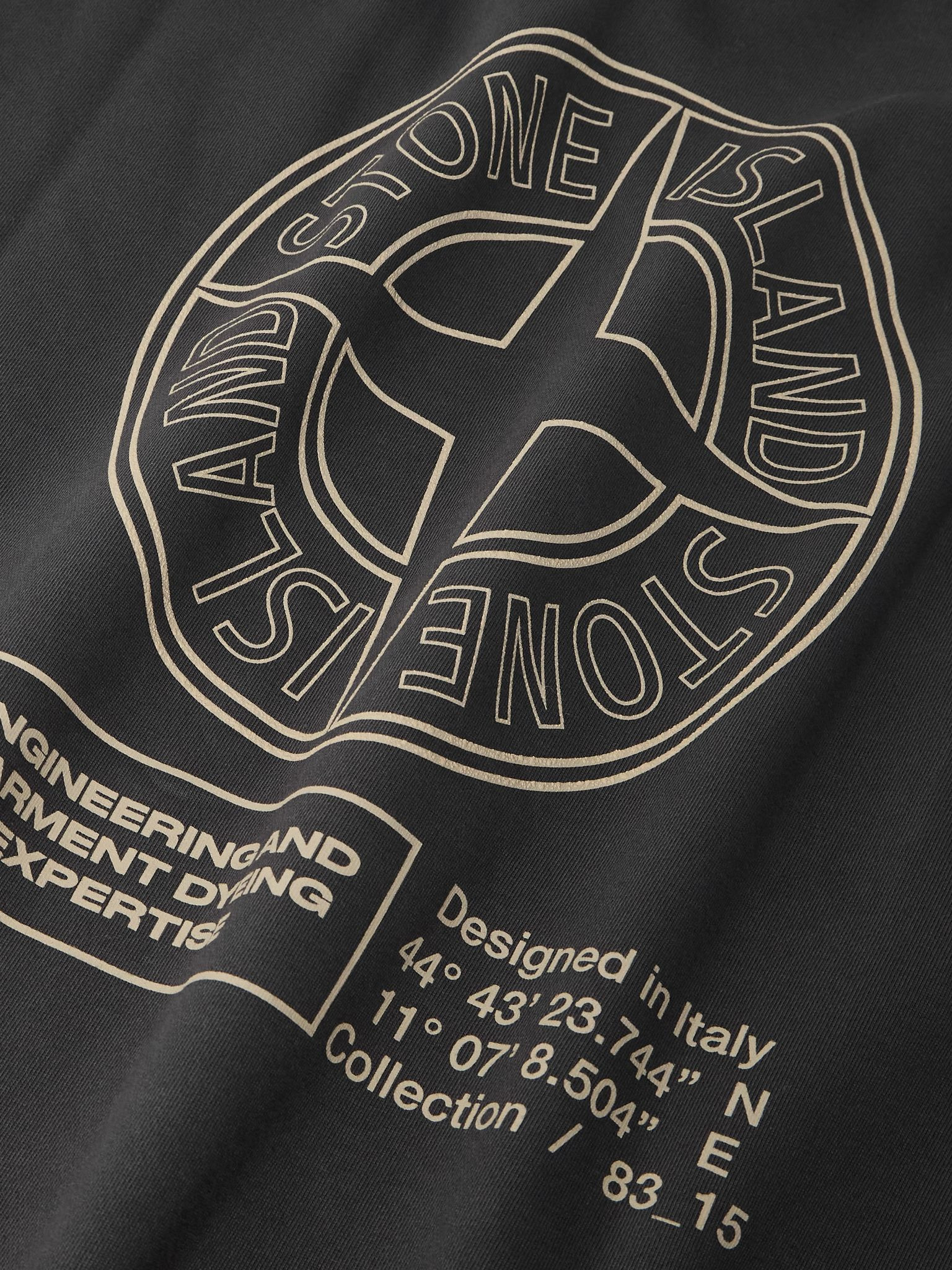 Logo-Print Cotton-Jersey Sweatshirt Gray - 5
