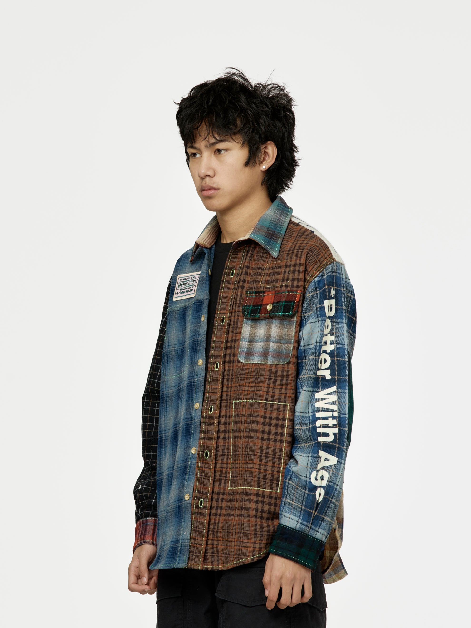 WHITNEY REVERSIBLE FLANNEL OVERSHIRT (MULTI) - 6