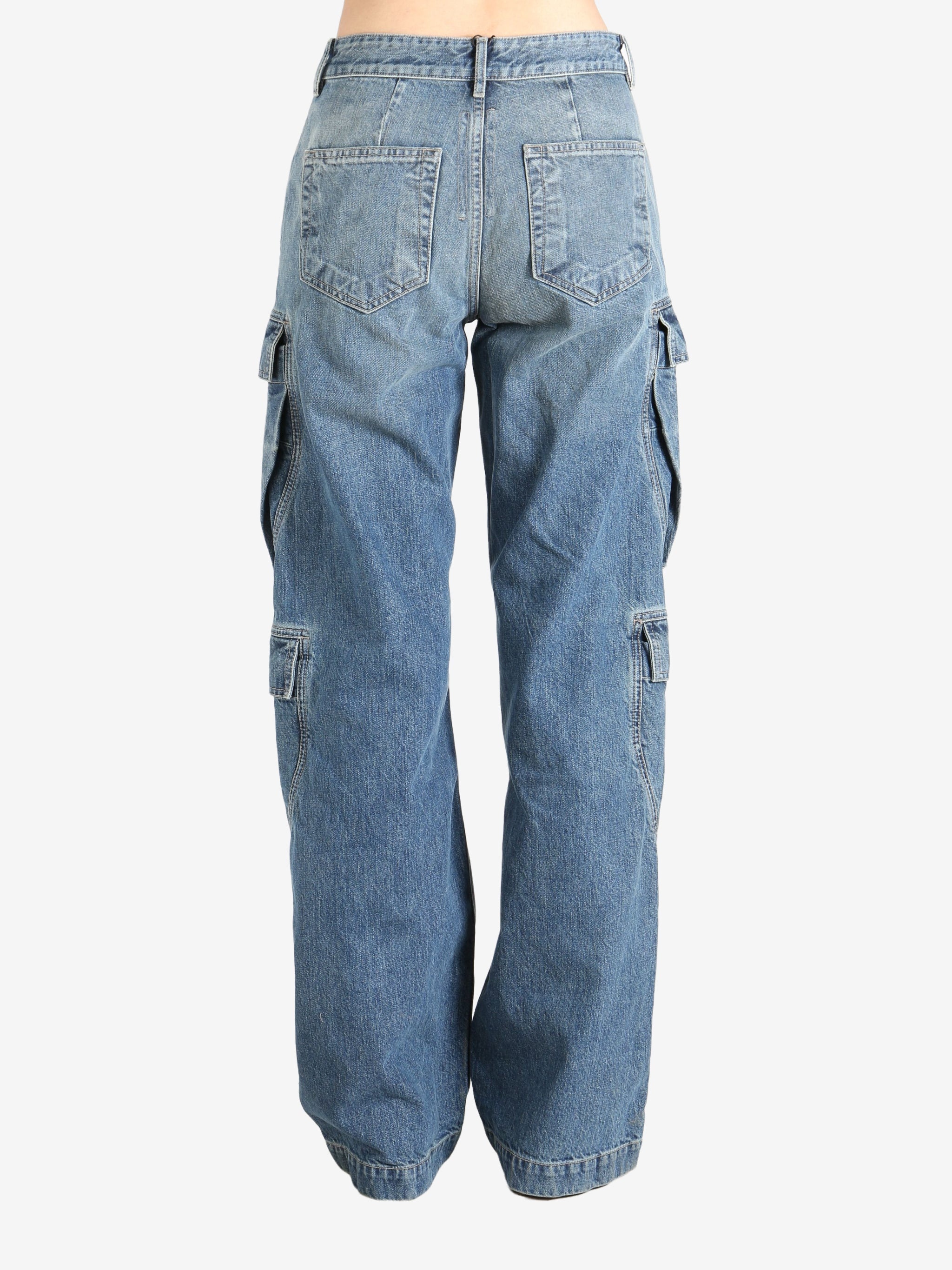 RICK OWENS DRKSHDW - Women Denim Double Cargo Jeans - 3