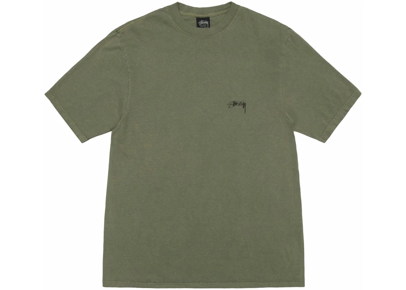 Stussy Smooth Stock Pigment Dyed Tee Olive - 1