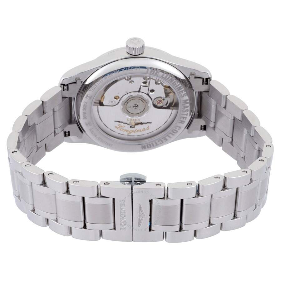 Longines Master Automatic Diamond Orange Dial Ladies Watch L2.357.4.08.6 - 3