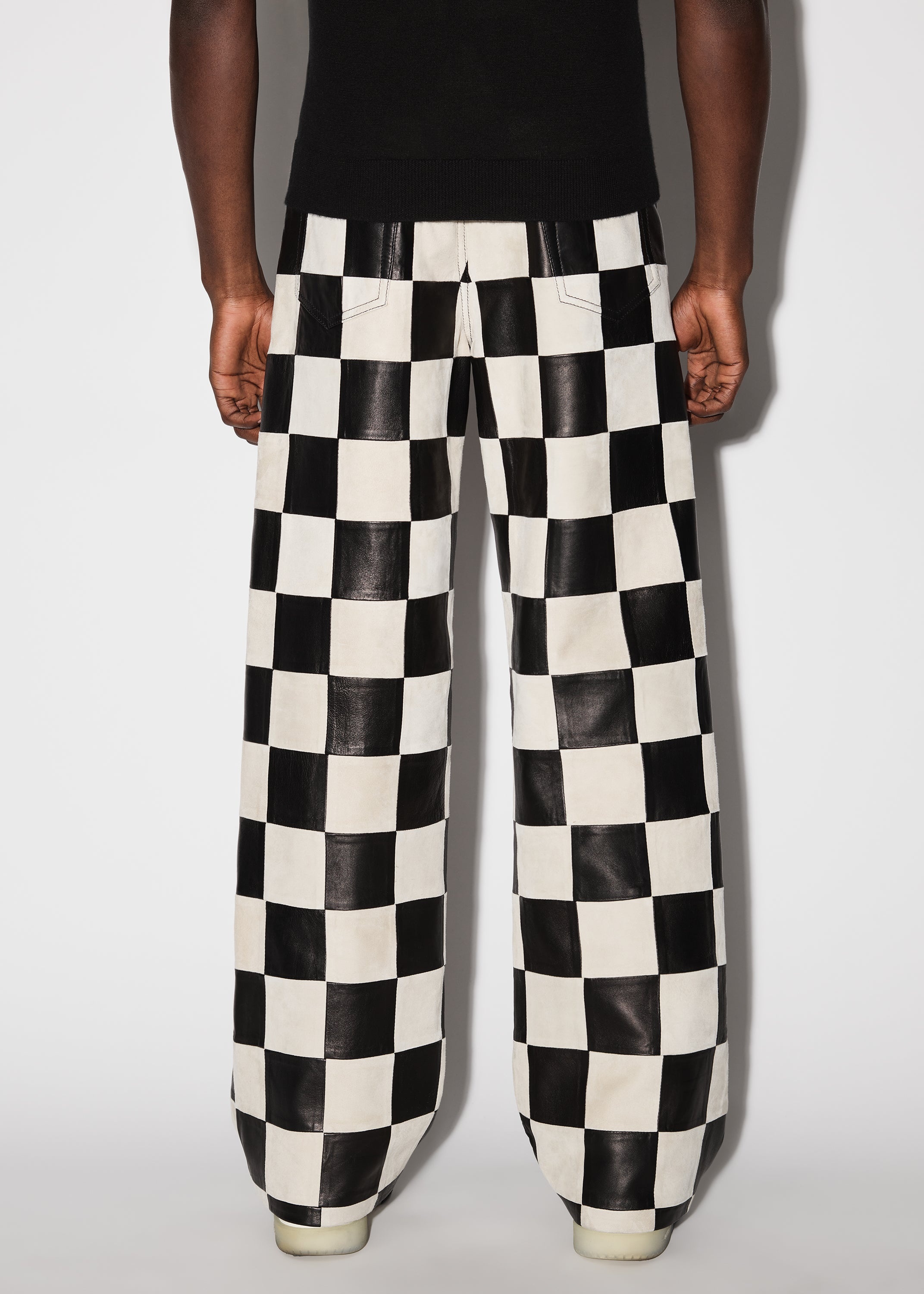 CHECKER 5 POCKET BAGGY PANT - 4