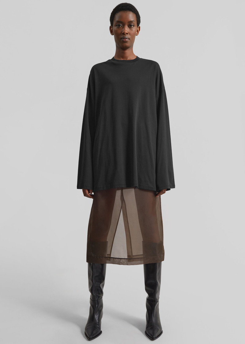 Rio Oversized Sleeve Tee - Black 3
