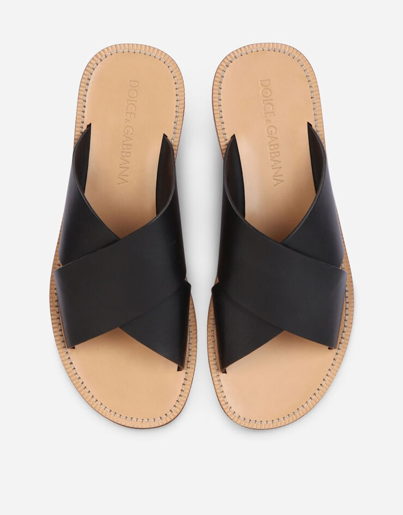 Calfskin pantheon sandals 4