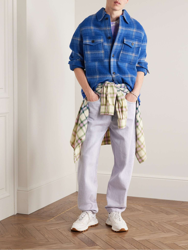 Isabel Marant Oversized Checked Wool-Blend Felt Overshirt outlook
