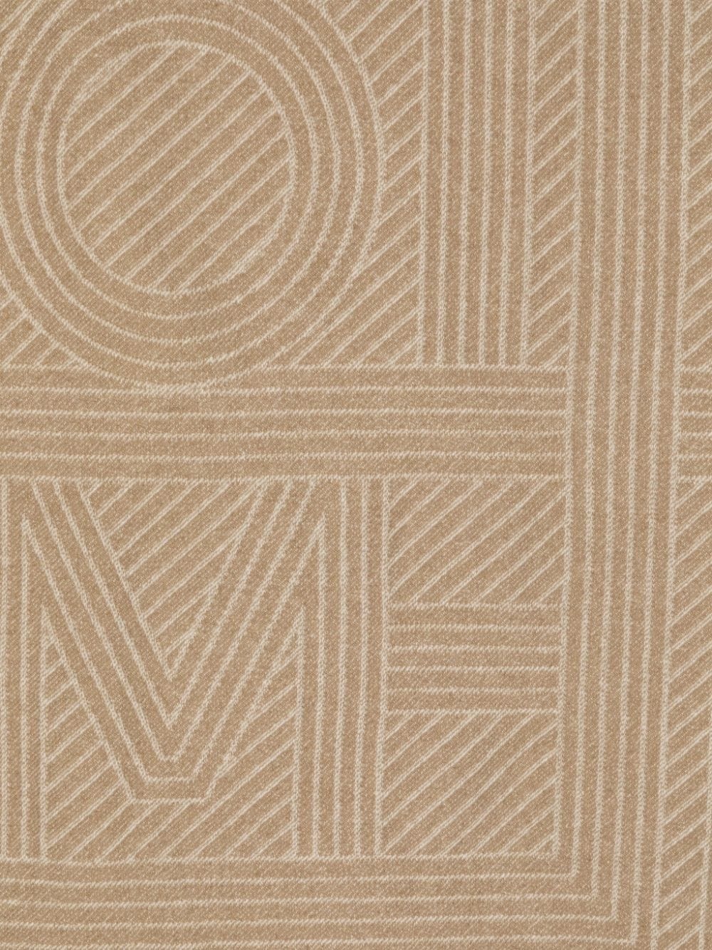 monogram-jacquard wool-blend scarf - 2