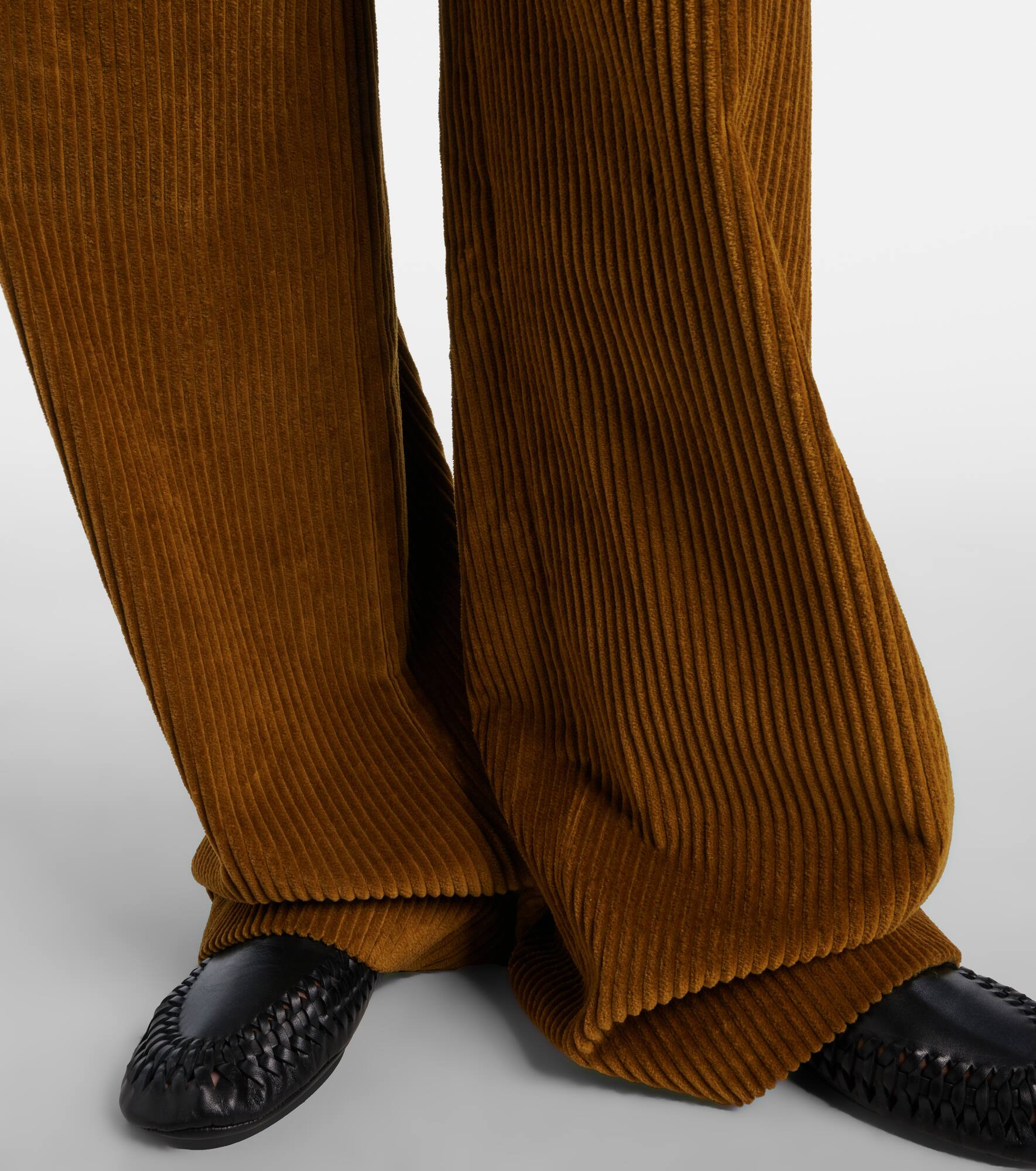 Cotton corduroy wide-leg pants - 5