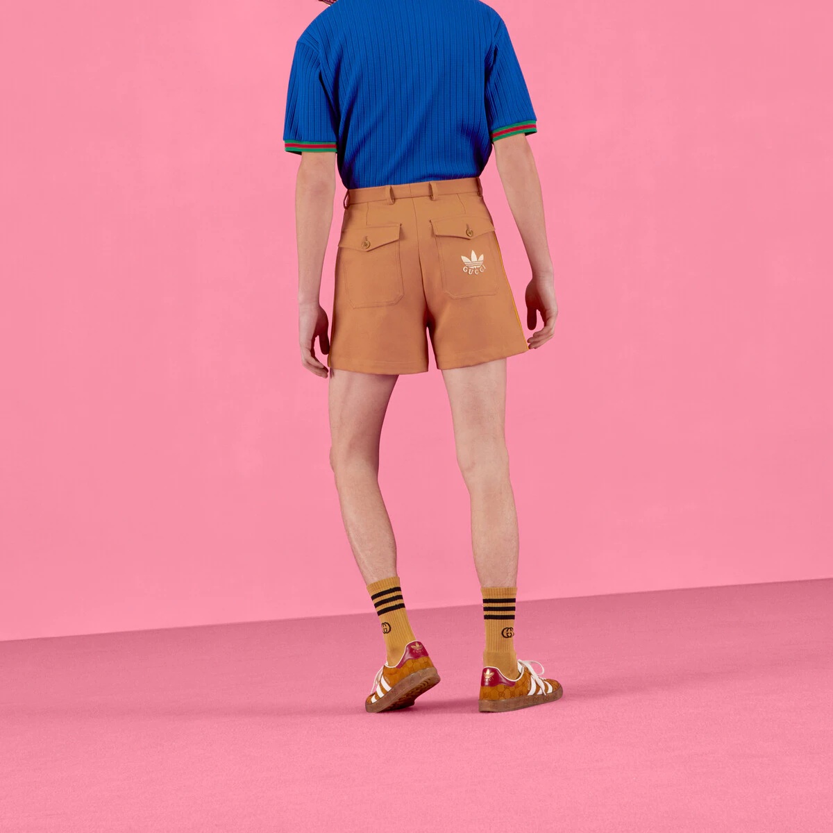 adidas x Gucci fluid drill shorts - 8