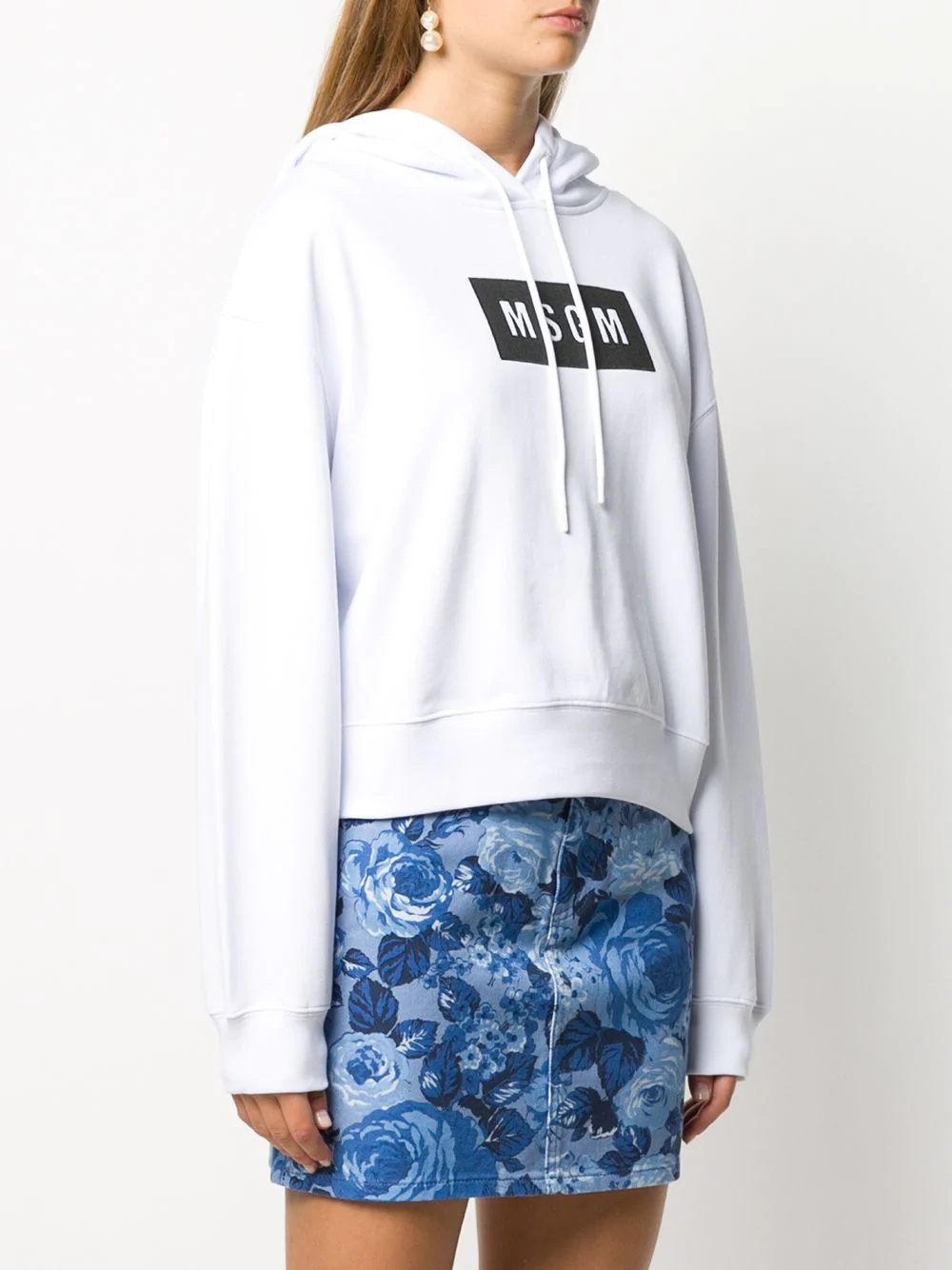 logo-print hoodie - 3