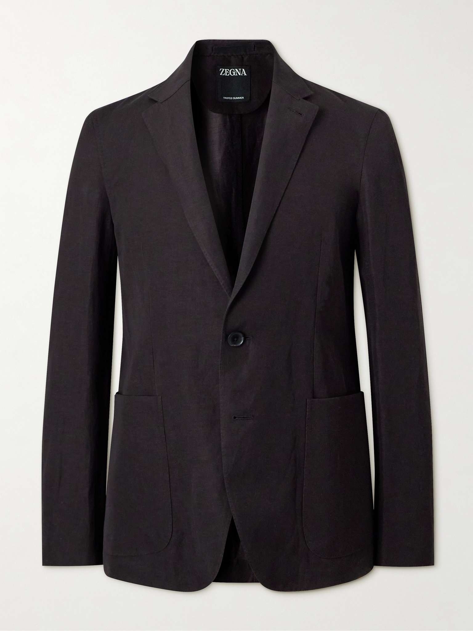 Slim-Fit Wool and Linen-Blend Suit Jacket - 1
