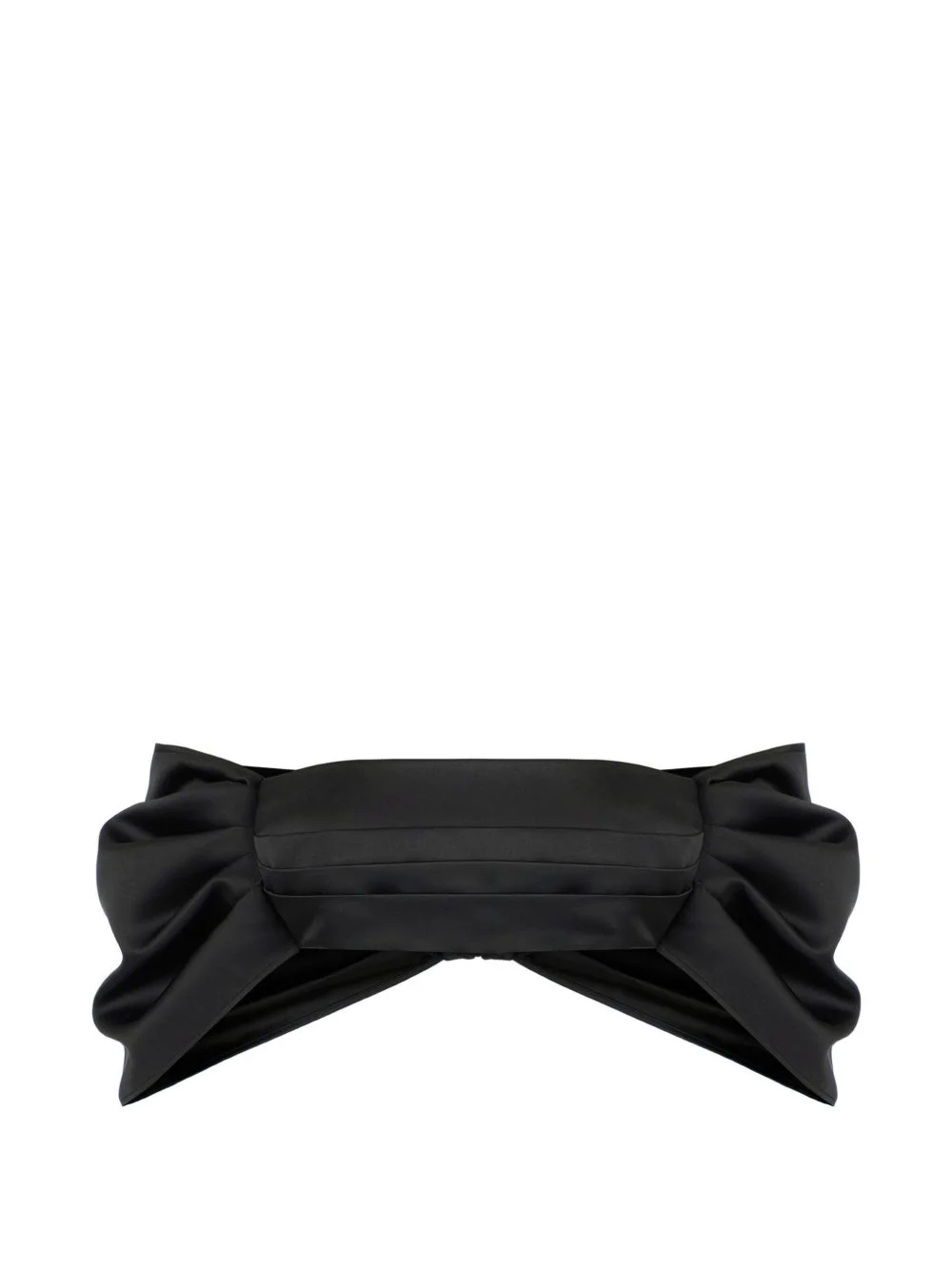 bow satin top - 1