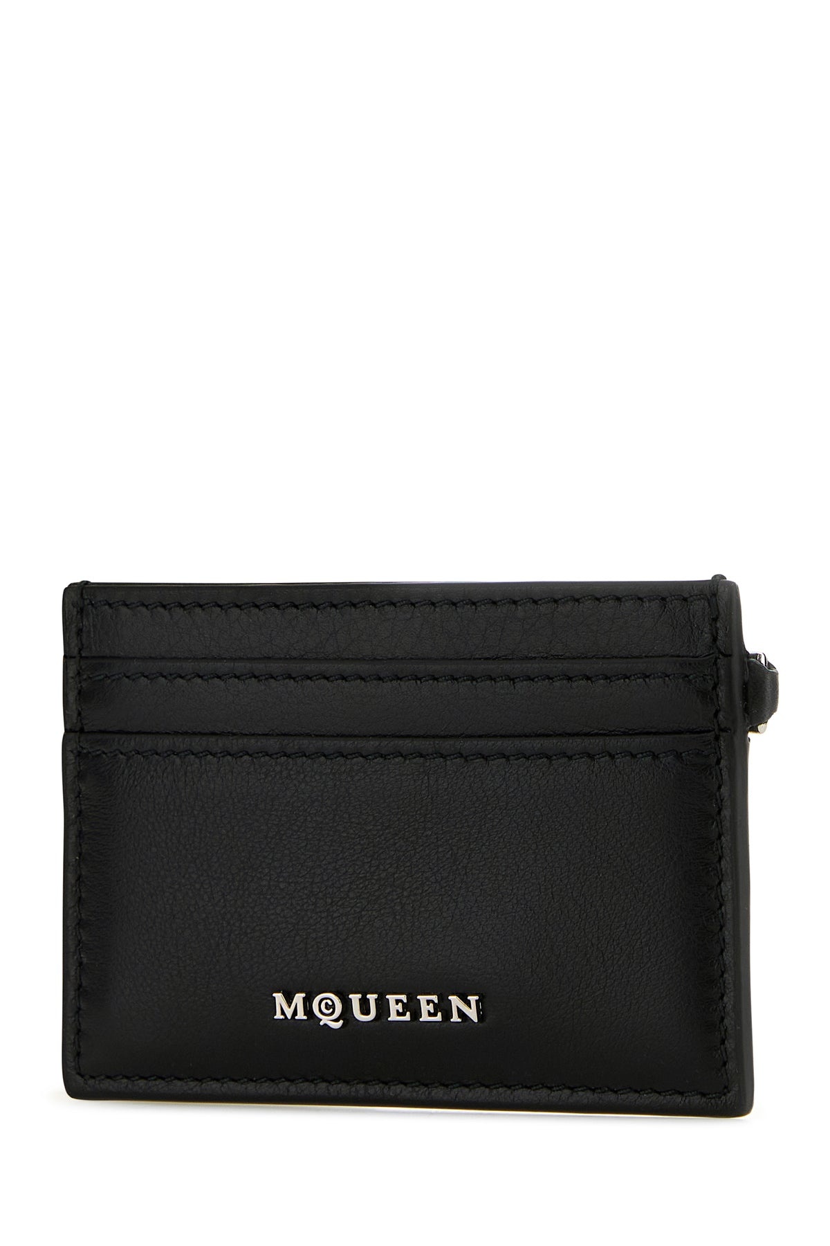 Black leather Sling card holder - 2