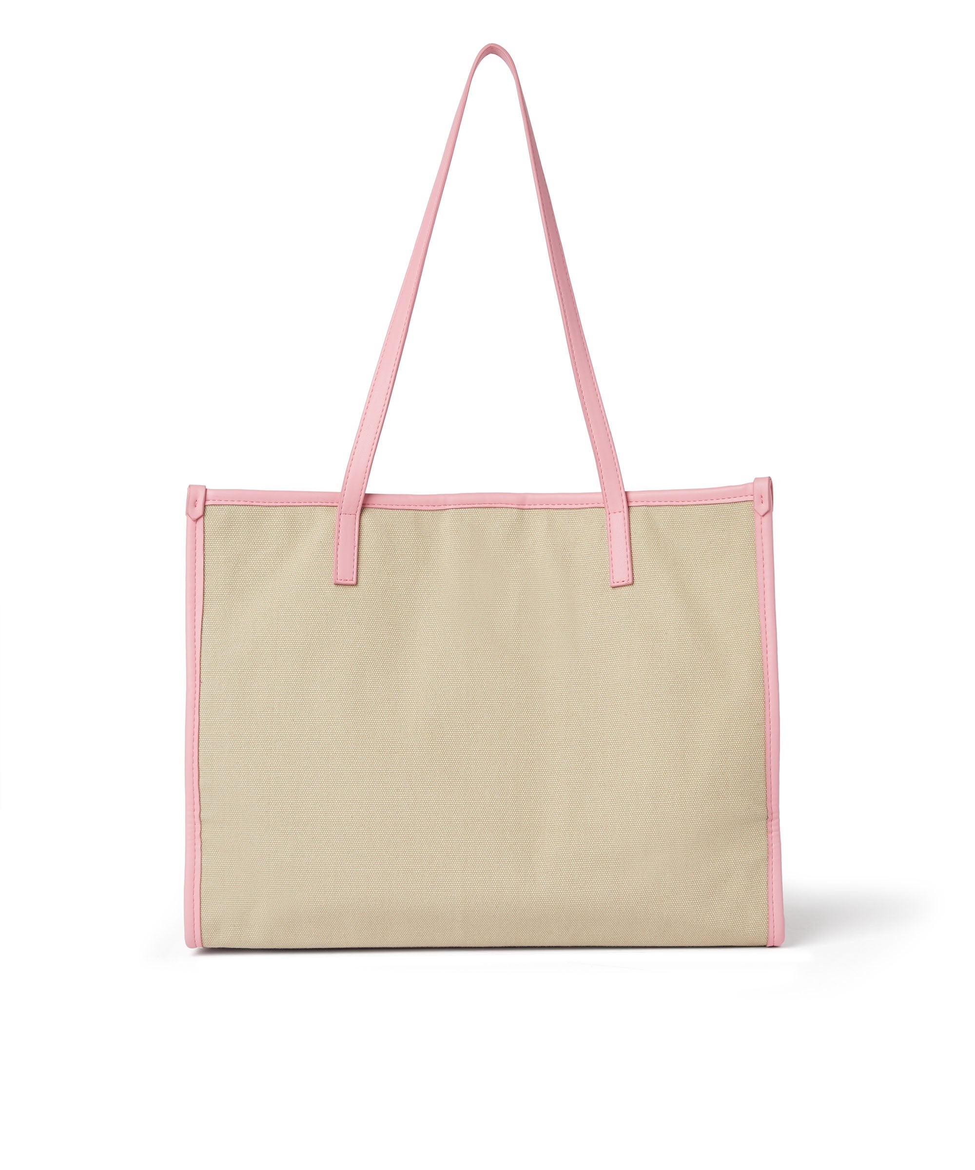 Canvas tote bag with piping and printed logo - 2