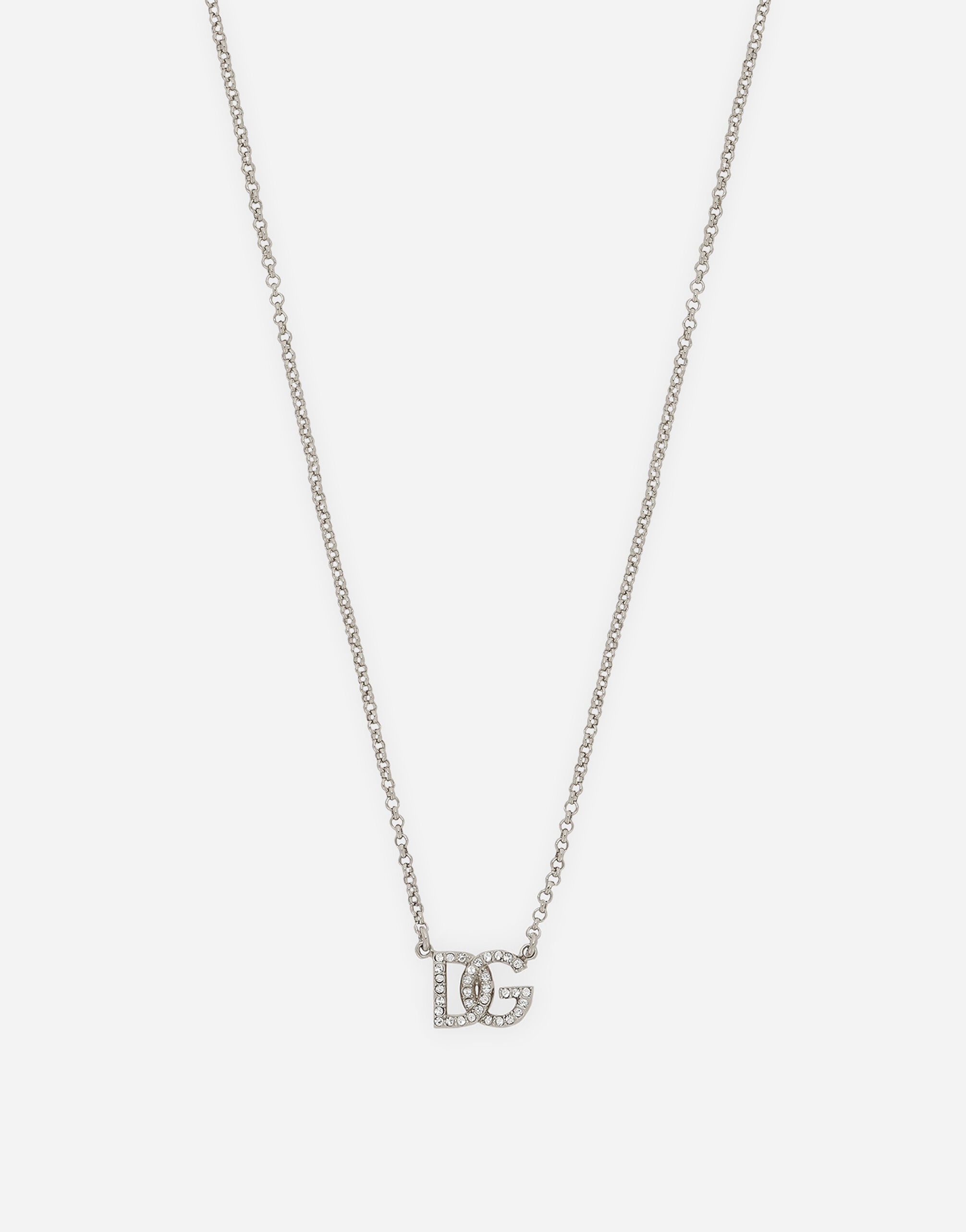 Fine link necklace with DG logo - 2