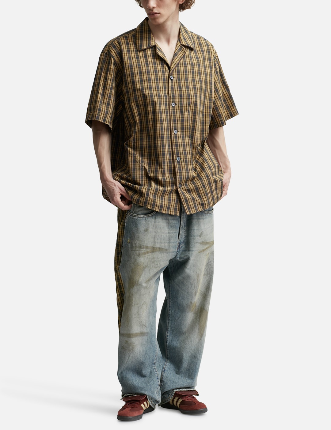 DENIM CHECK JEANS - 5