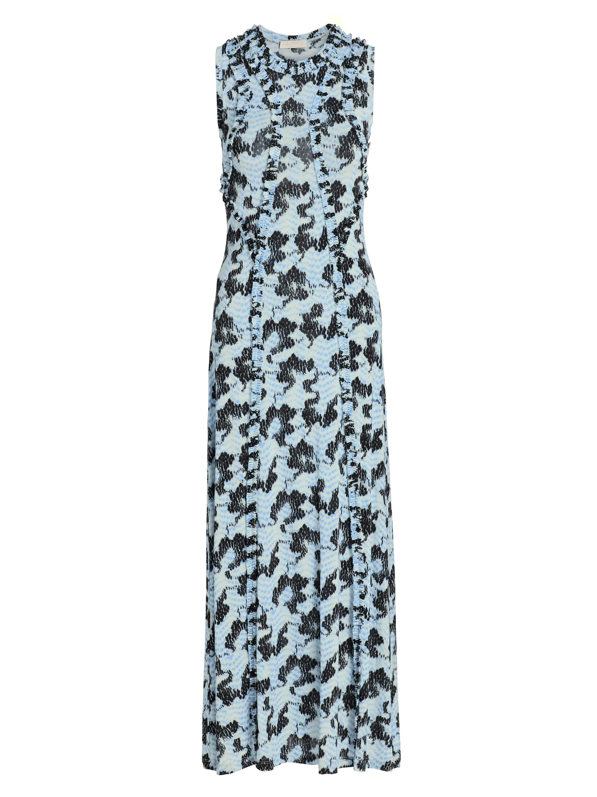 Women's Isabelle Abstract Jersey Dress - Ciel - 1