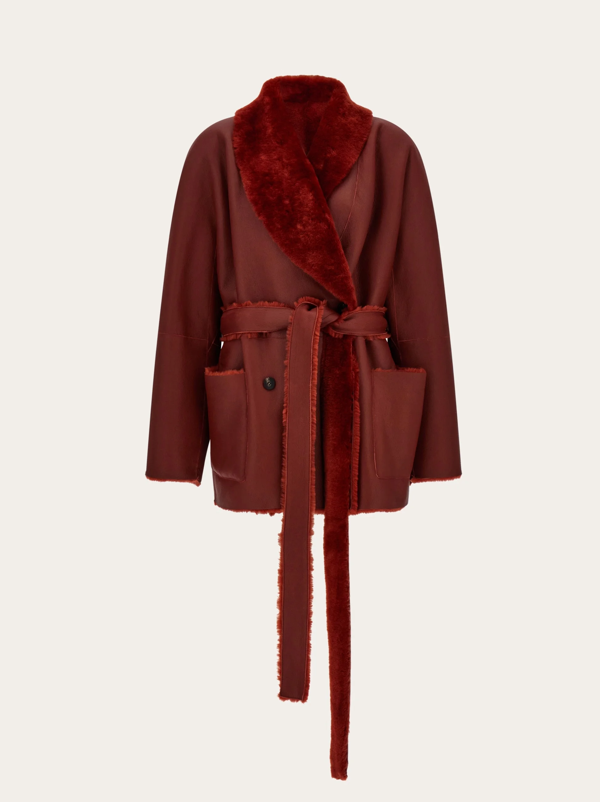 Reversible shearling jacket - 1