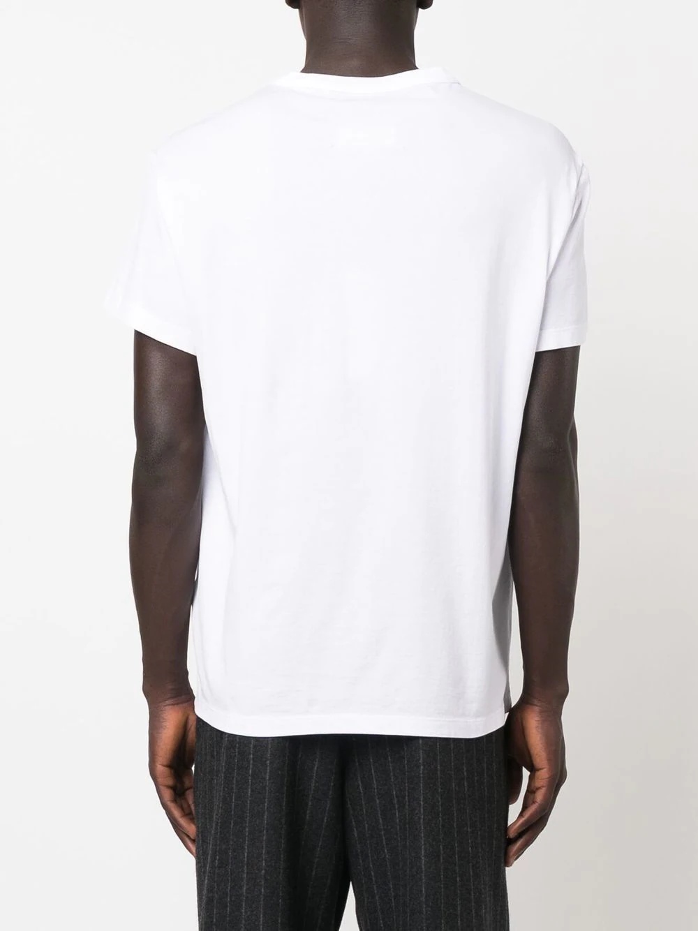 distorted-logo cotton T-shirt - 4