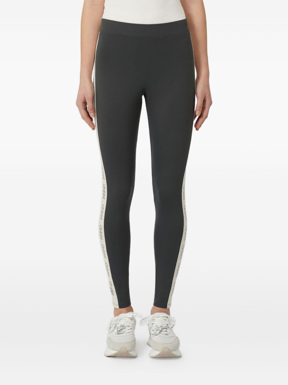 logo-tape leggings - 2