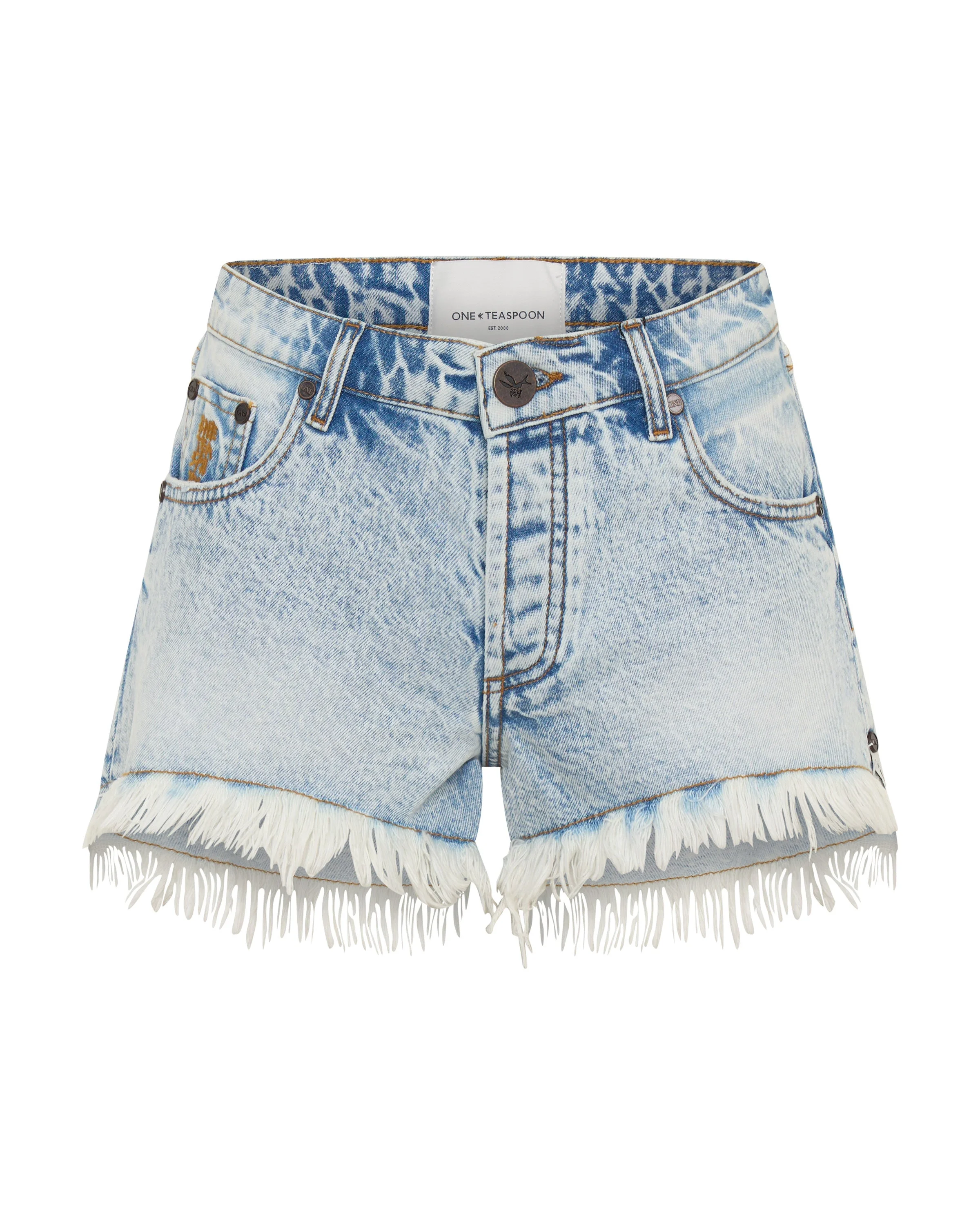Bonitas Low Waist Denim Shorts - Whisper Blue - 1