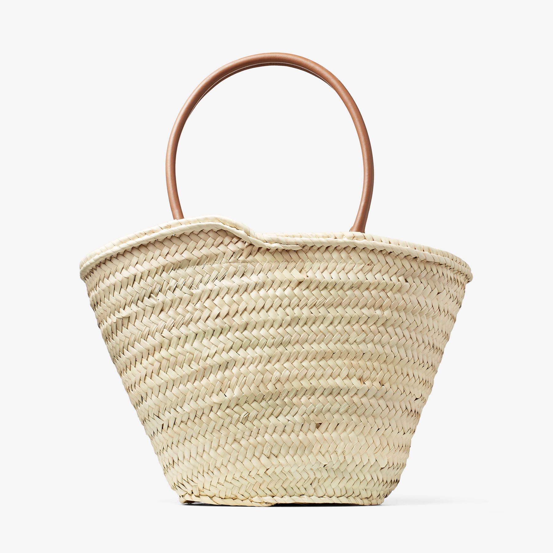Beach Basket M
Natural Raffia and Leather Basket Bag with Jimmy Choo Embroidery 6