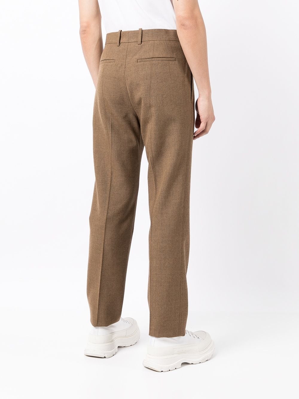 tailored-cut slim-fit trousers - 4