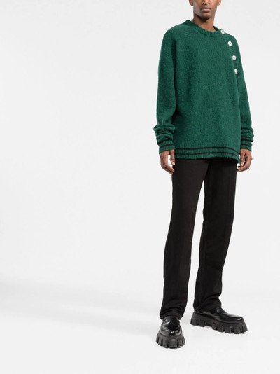 Balmain button-embossed knitted jumper outlook