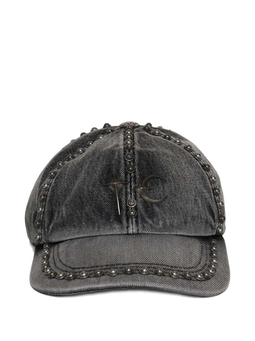 studded-emblishment baseball cap - 1