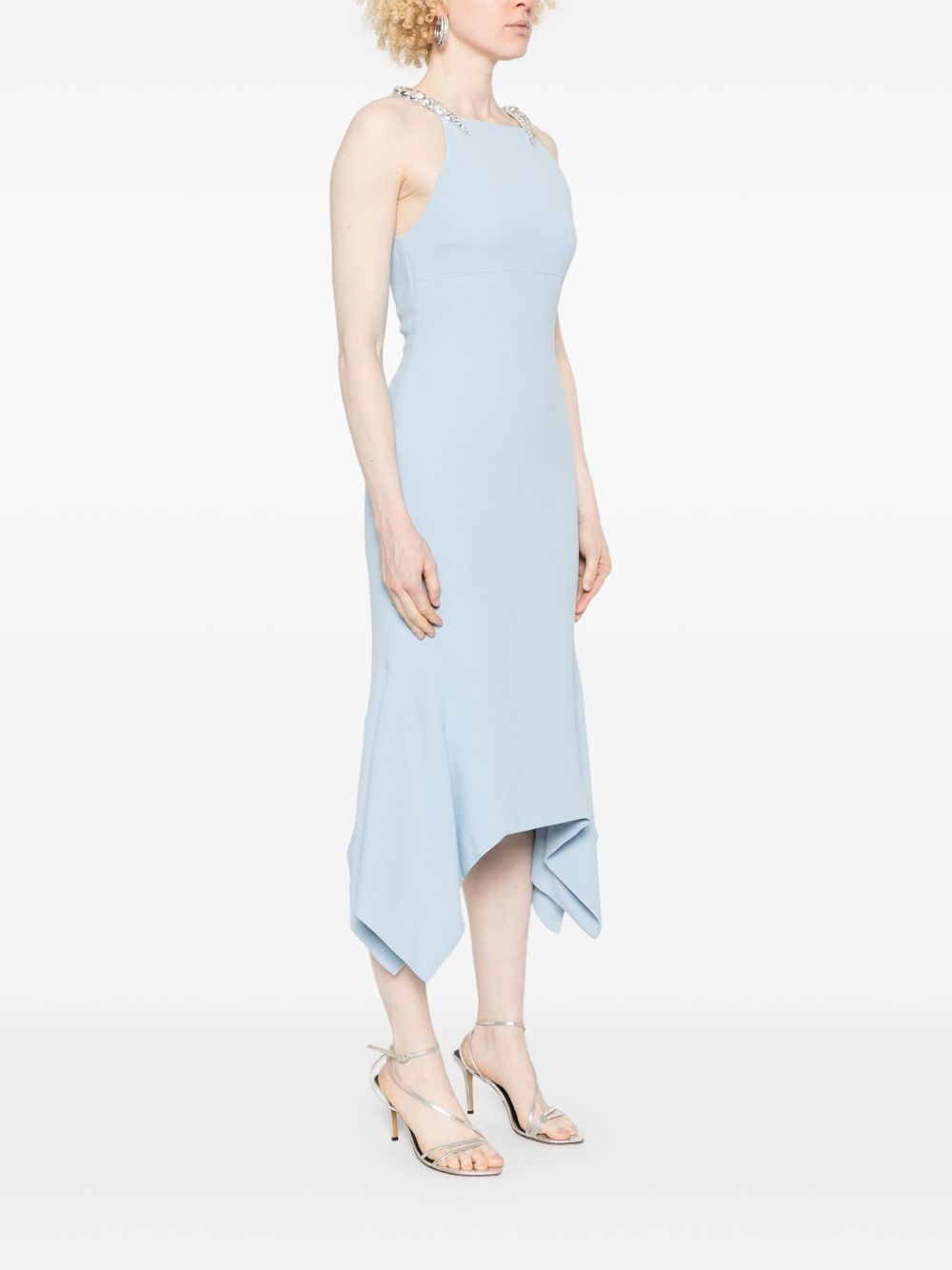 crystal-embellished midi dress - 3