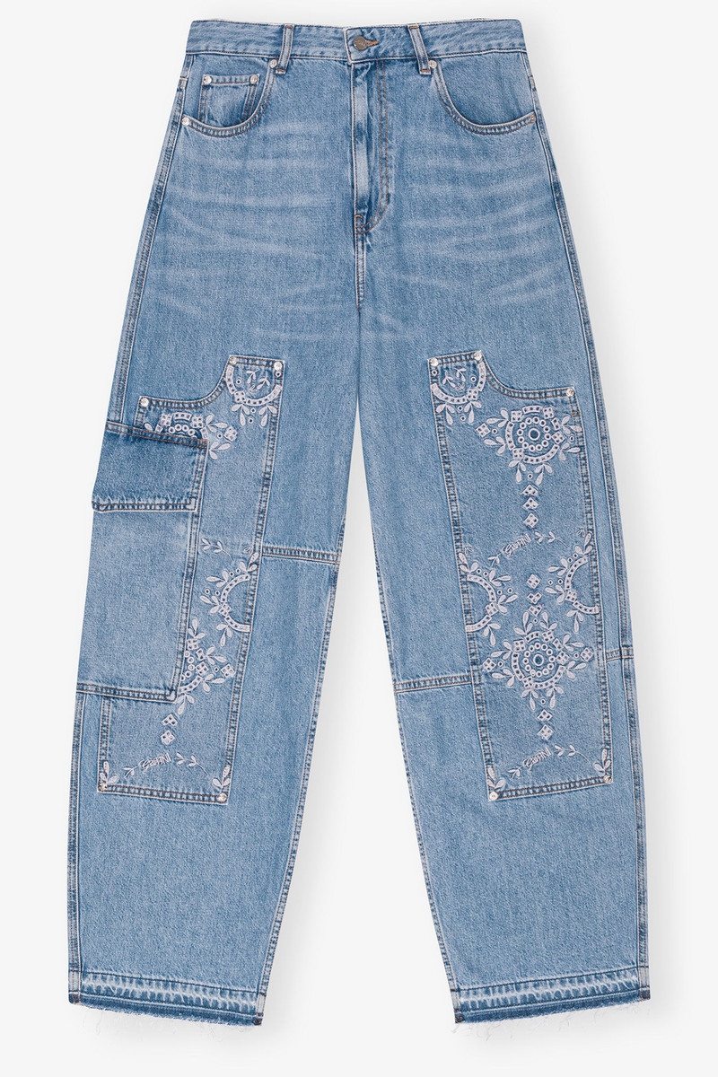 BRODERIE ANGLAISE CARPENTER JEANS 1