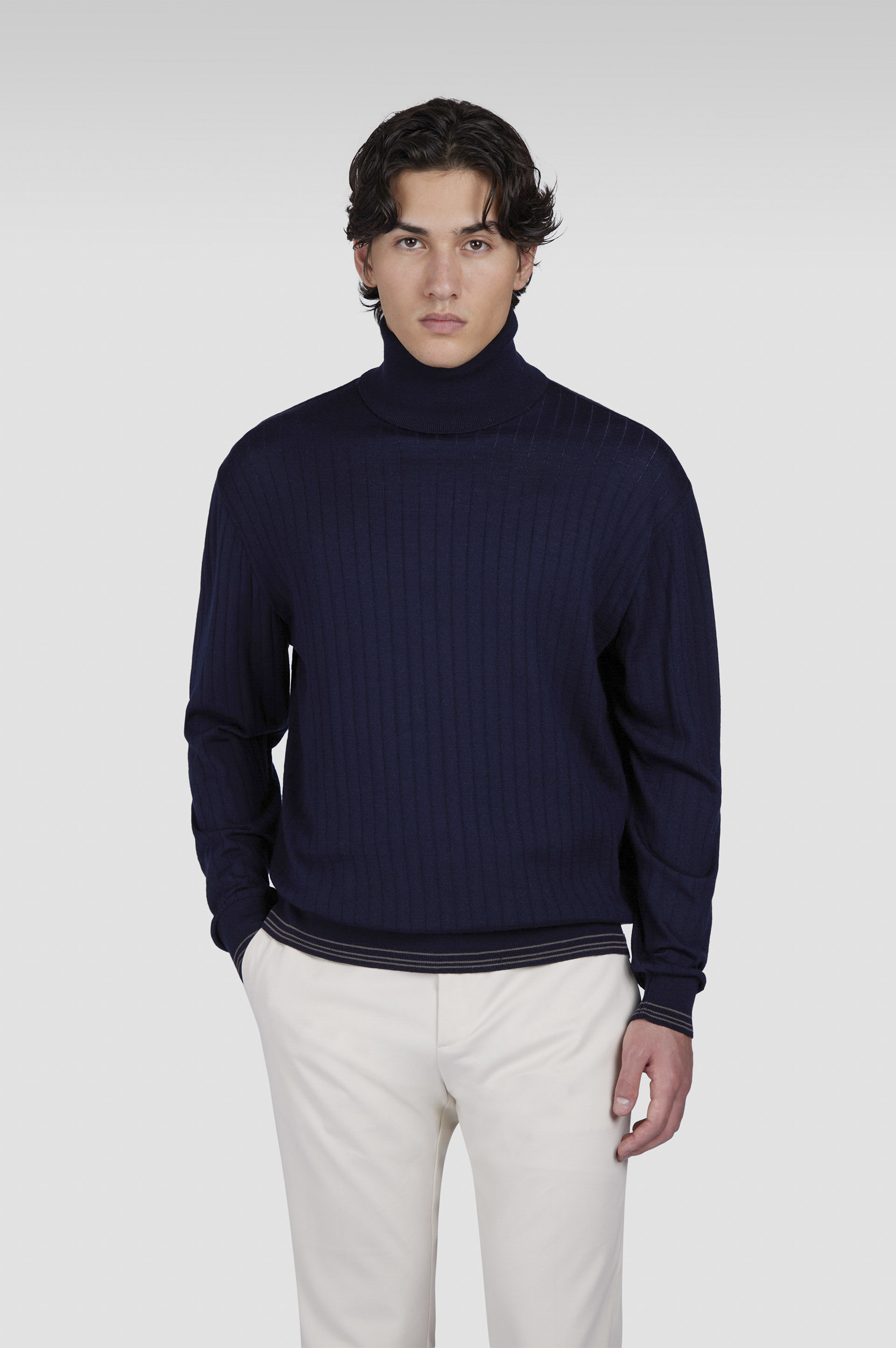 WOOL AND CASHMERE TURTLENECK SWEATER - 6