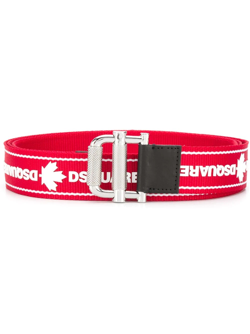 logo-print slip-through belt - 1