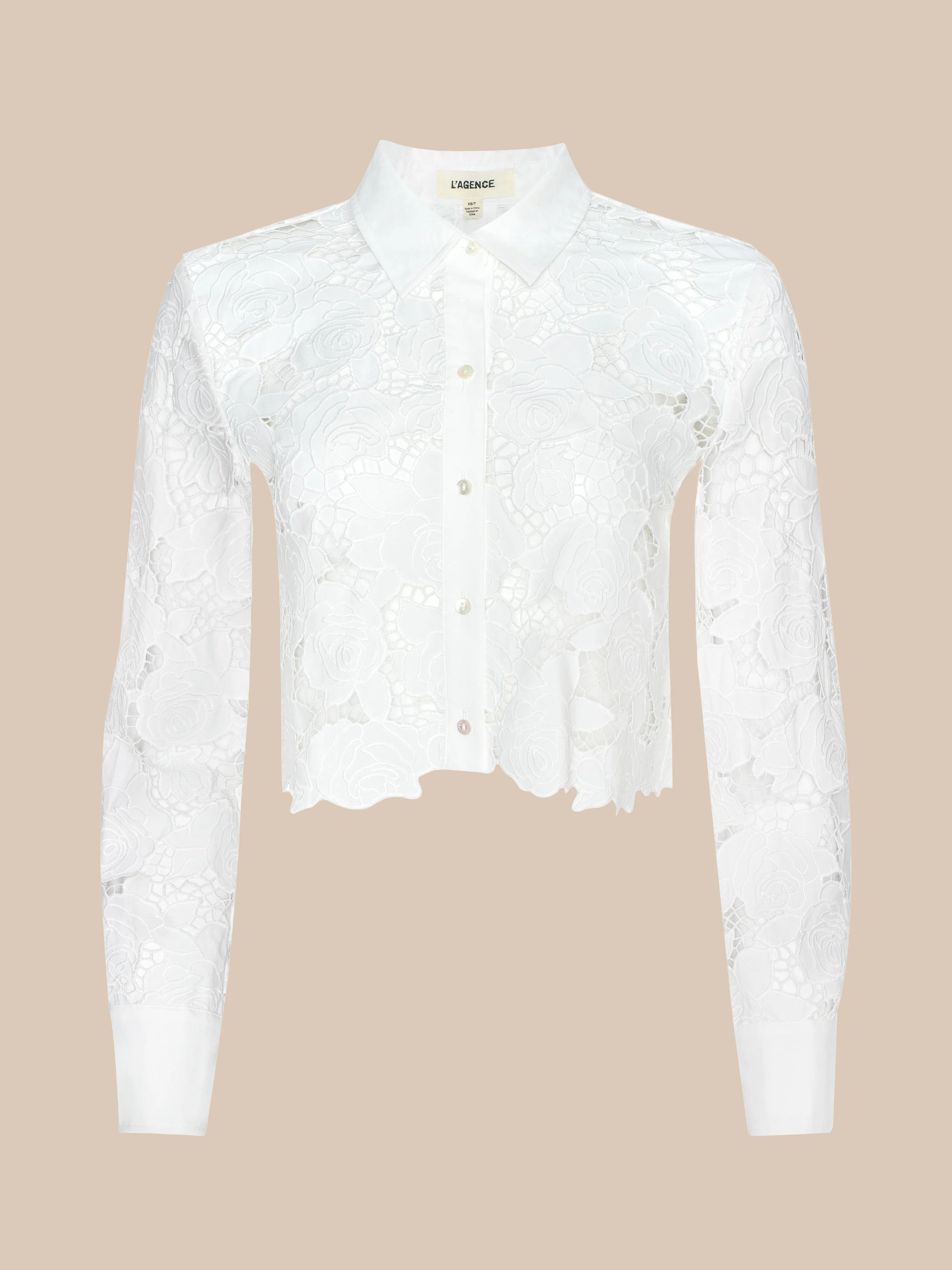 Seychelle Cropped Eyelet Blouse - 1