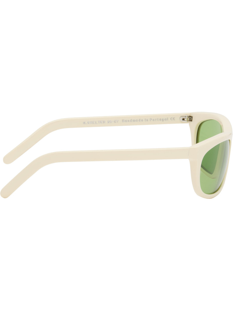 Our Legacy White Shelter Sunglasses outlook