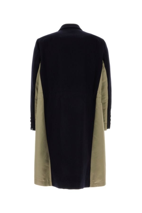 Black Wool Melton Coat - 2