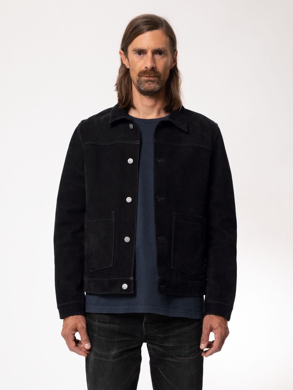 Dante Nubuck Lined Jacket Black - 7