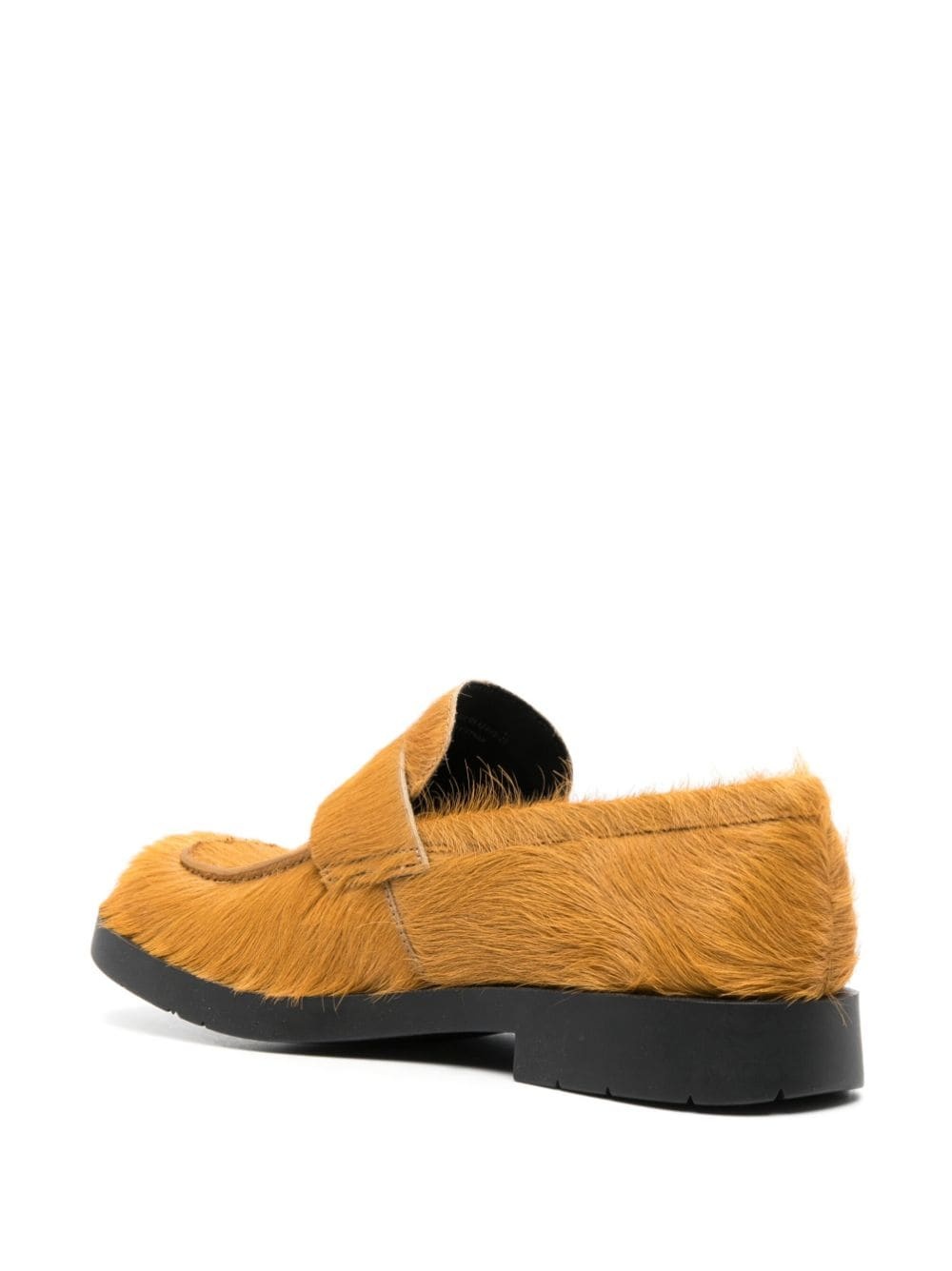 square-toe textured loafers - 3