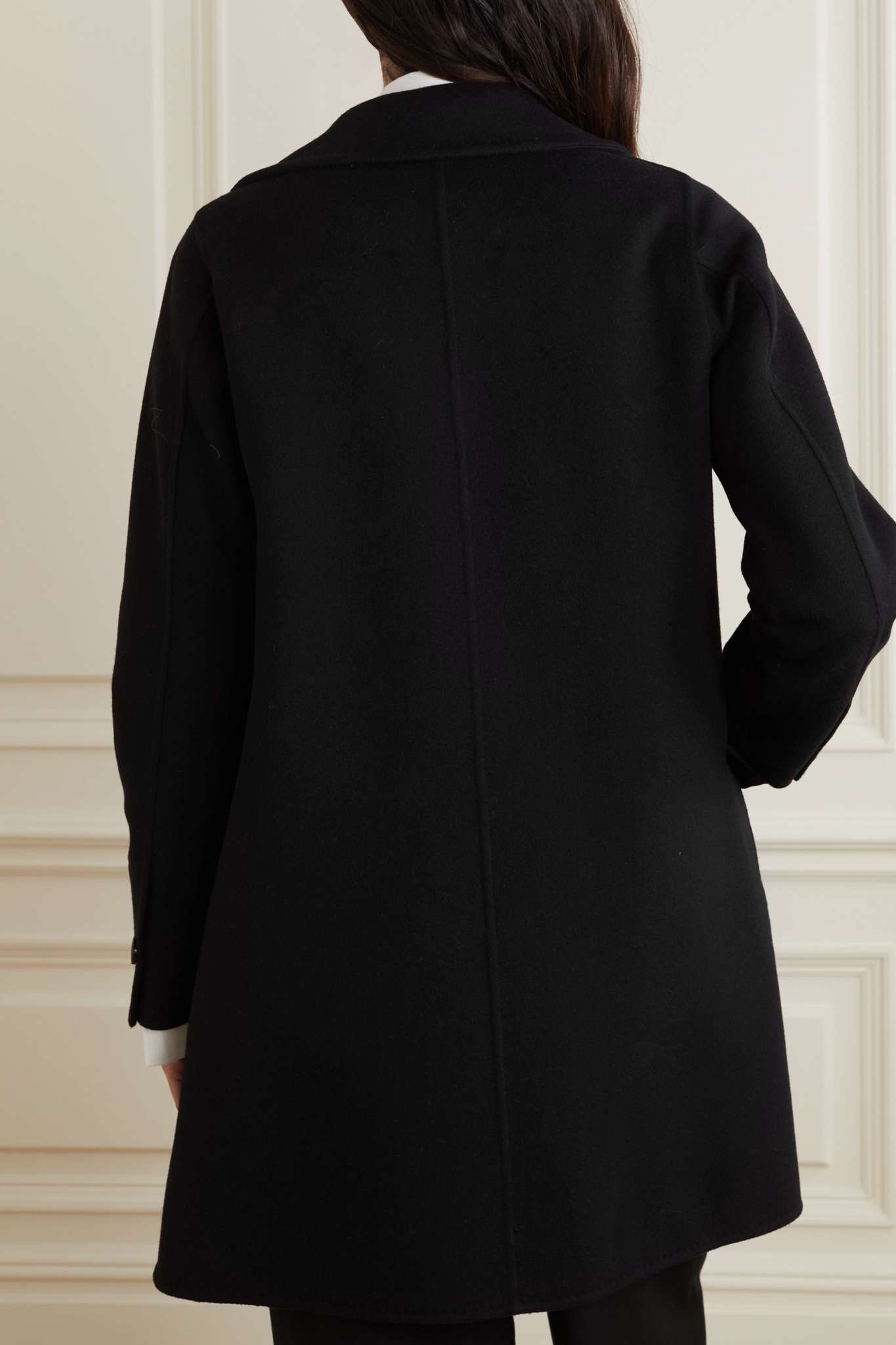 Double-breasted wool and cashmere-blend coat - 3