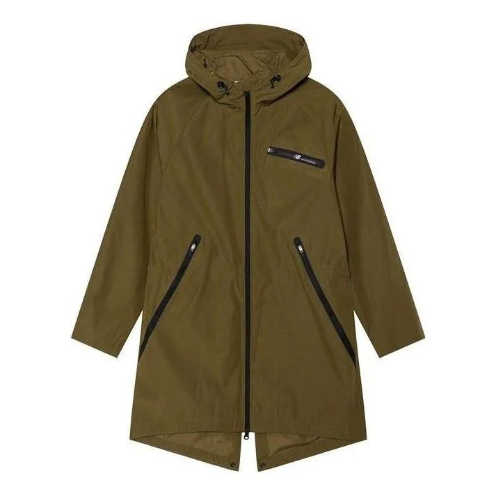 New Balance Outwear Long Jacket 'Olive Green' NA81R031-KH - 1