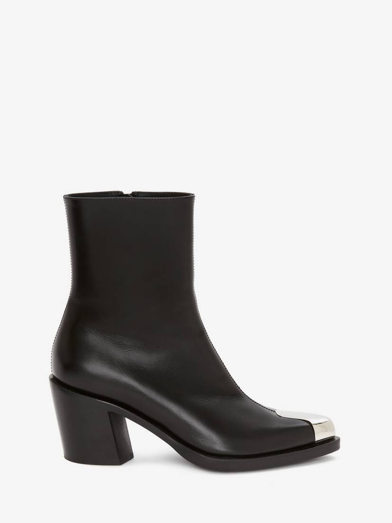 Women's Punk Boot in Black/silver - 1