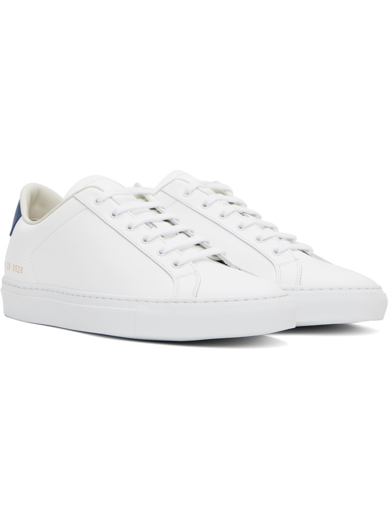 White Retro Classic Sneakers 4