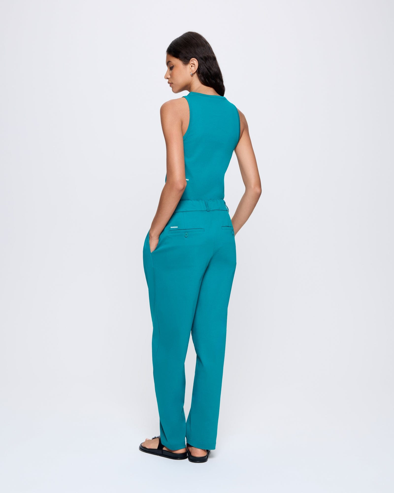 Womens  Interlock Trousers - Malachite Green - 5