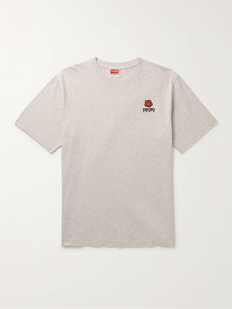 Appliquéd Logo-Embroidered Cotton-Jersey T-Shirt 1