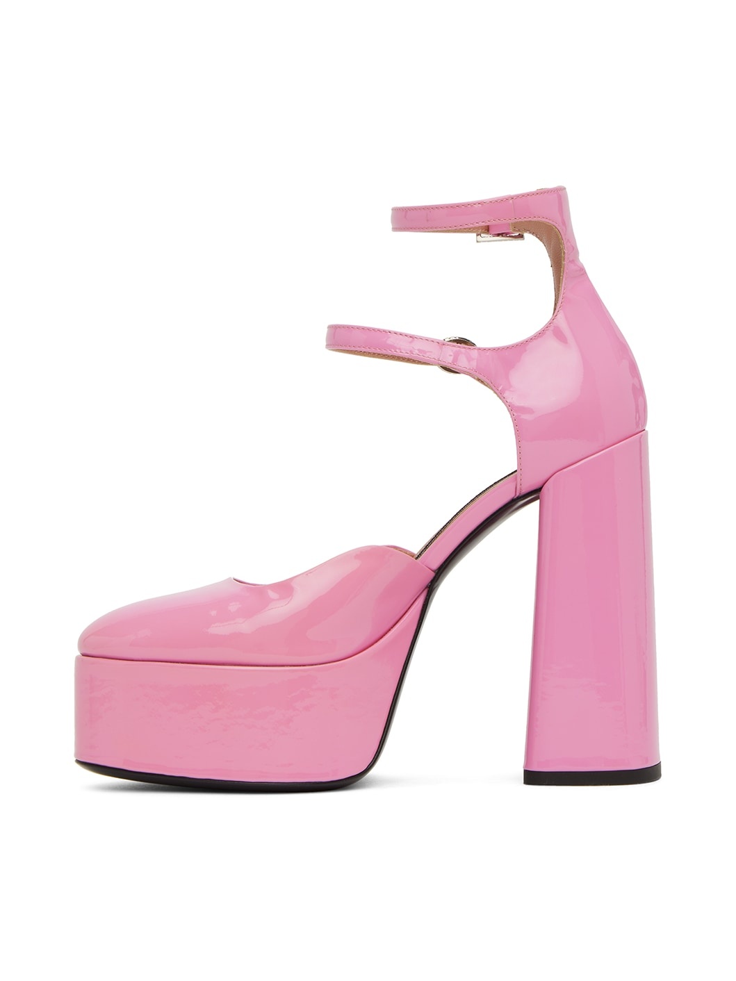 Pink Sole Jane Heels - 3