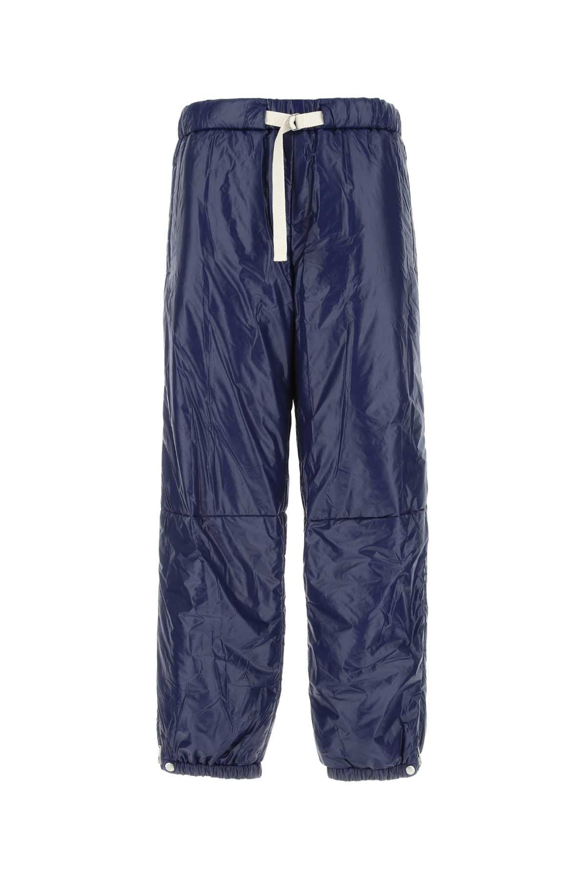 Jil Sander Men Blue Nylon Joggers - 1