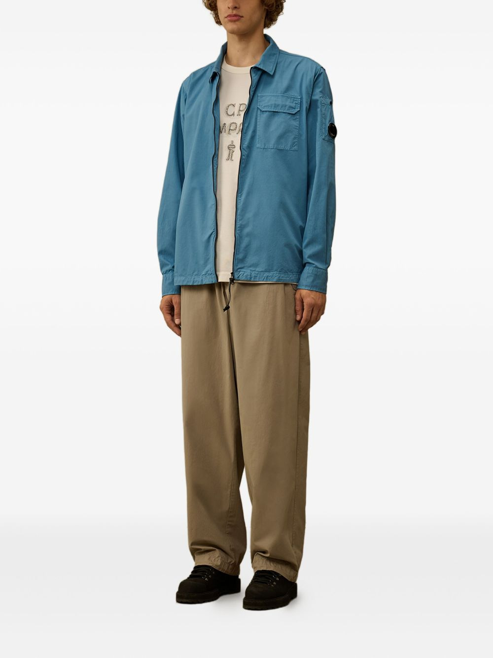 pocket zip-fastening shirt jacket - 2