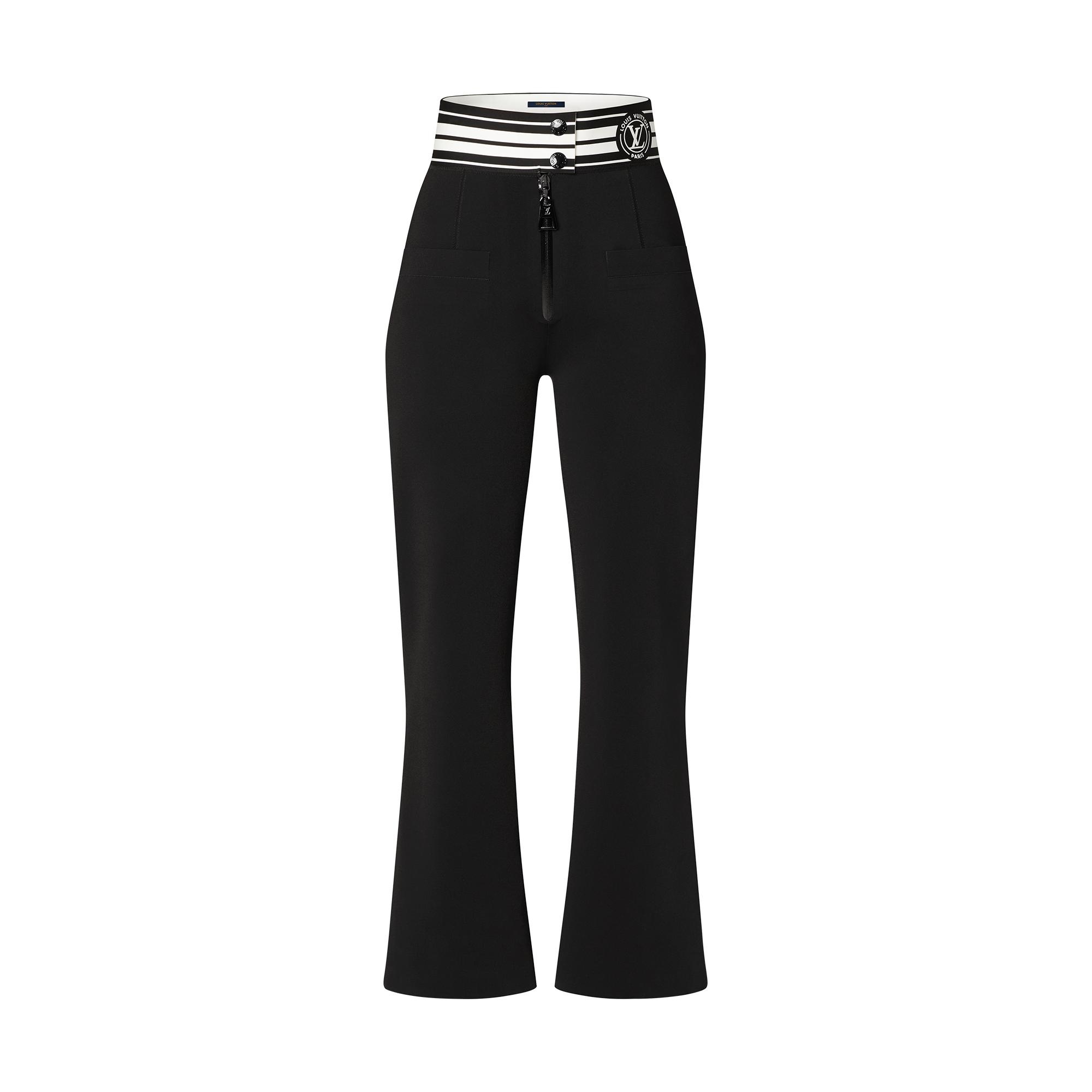 LV Stripe Technical Jersey Flared Pants - 1